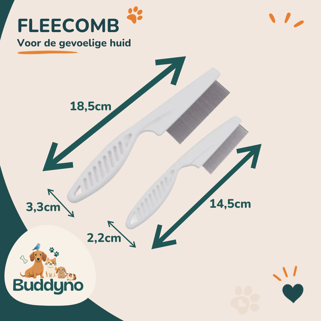FLEECOMB | Vlooienkam voor honden