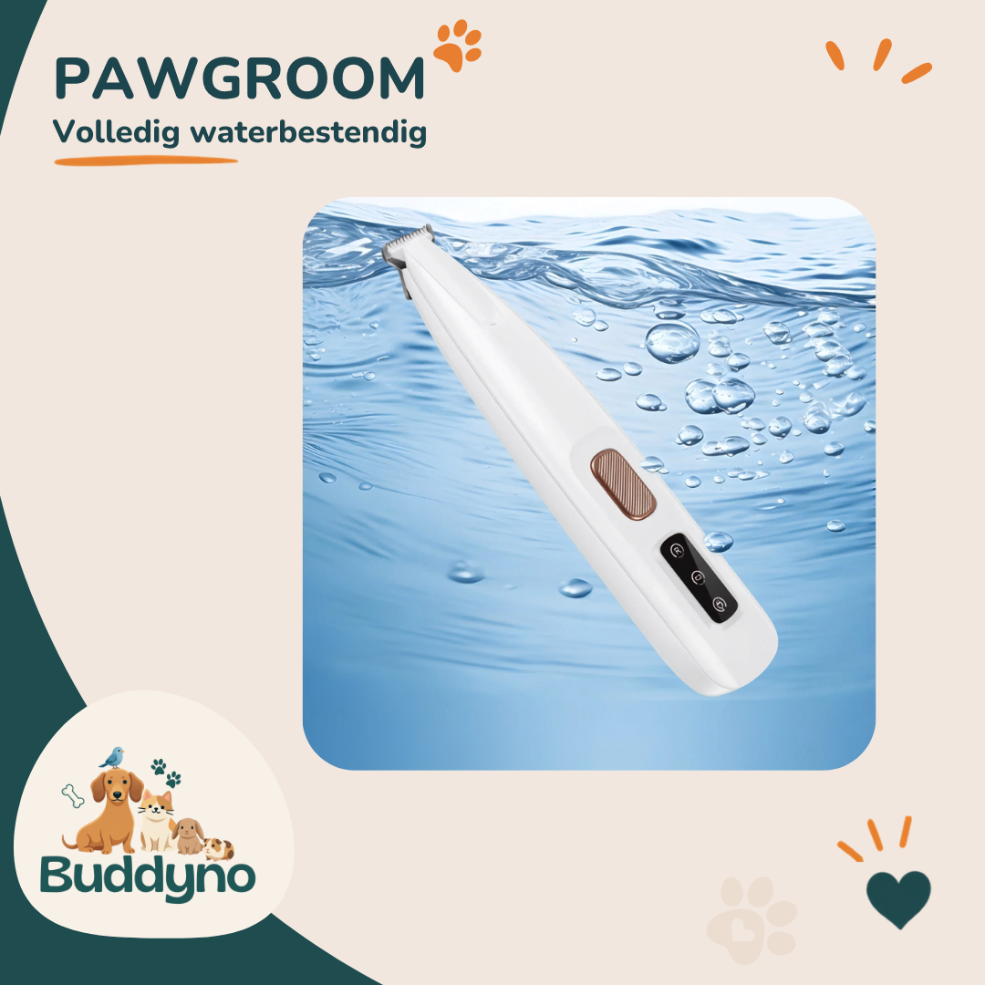 PAWGROOM | Stille trimmer met led voor hondenpoten