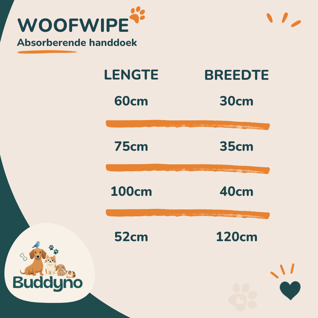 WOOFWIPE | Absorberend handdoek voor honden