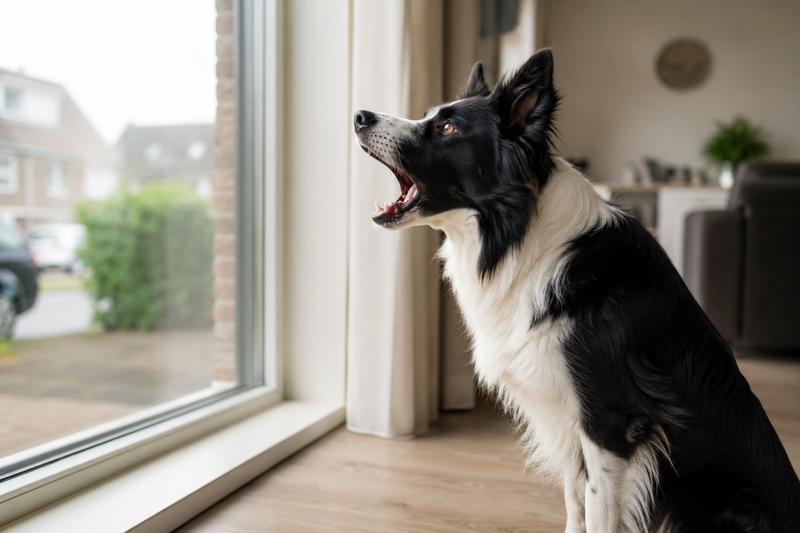 blaffende border collie
