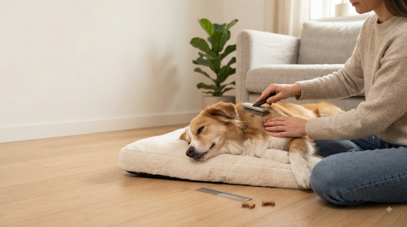 hond borstelen en kammen