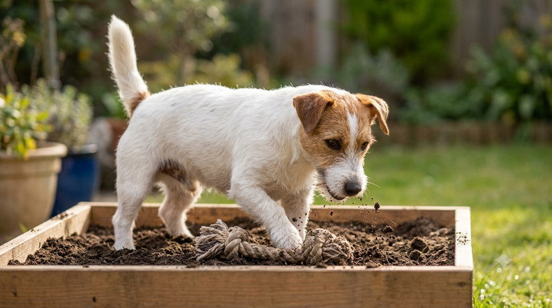 Jack Russell aan het spelen