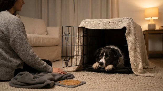 hond verzorgen tijdens vuurwerk