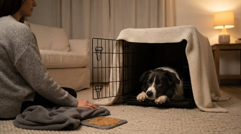 hond verzorgen tijdens vuurwerk