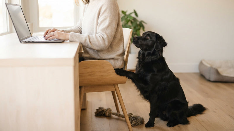 hond vraagt om aandacht