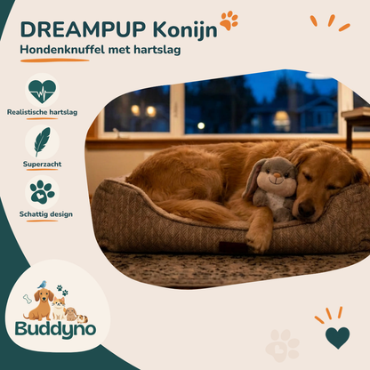 DREAMPUP | Hondenknuffel met hartslag Konijn