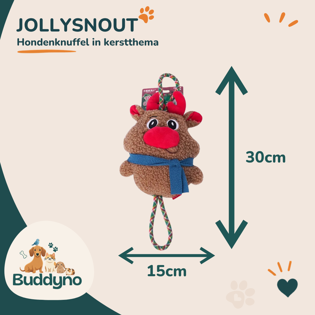JOLLYSNOUT | Hondenknuffel in kerstthema