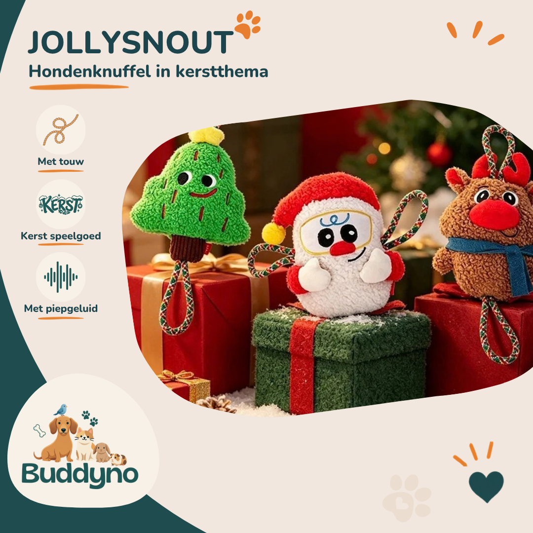 JOLLYSNOUT | Hondenknuffel in kerstthema