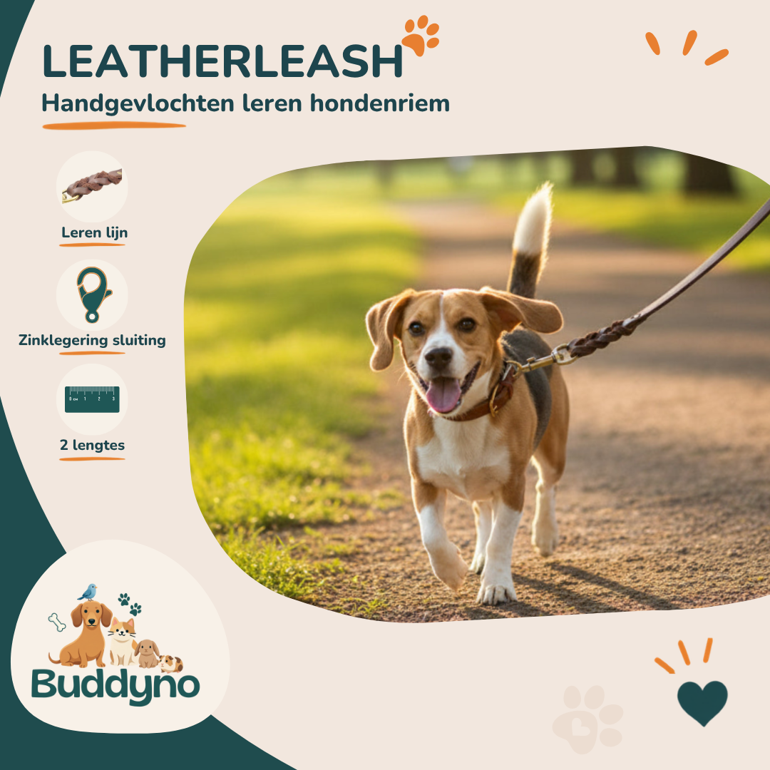 LEATHERLEASH | Stevige leren lijn voor sterke honden