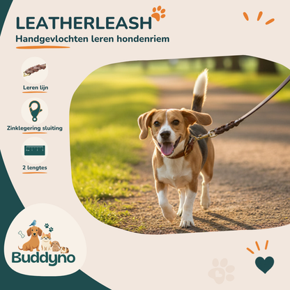 LEATHERLEASH | Stevige leren lijn voor sterke honden