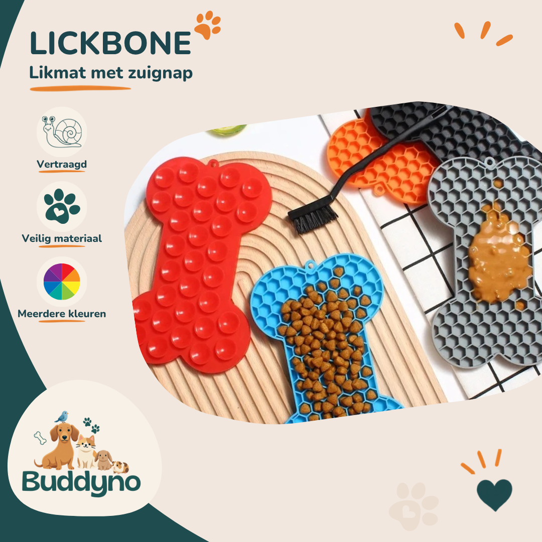 LICKBONE | Likmat met zuignap voor honden
