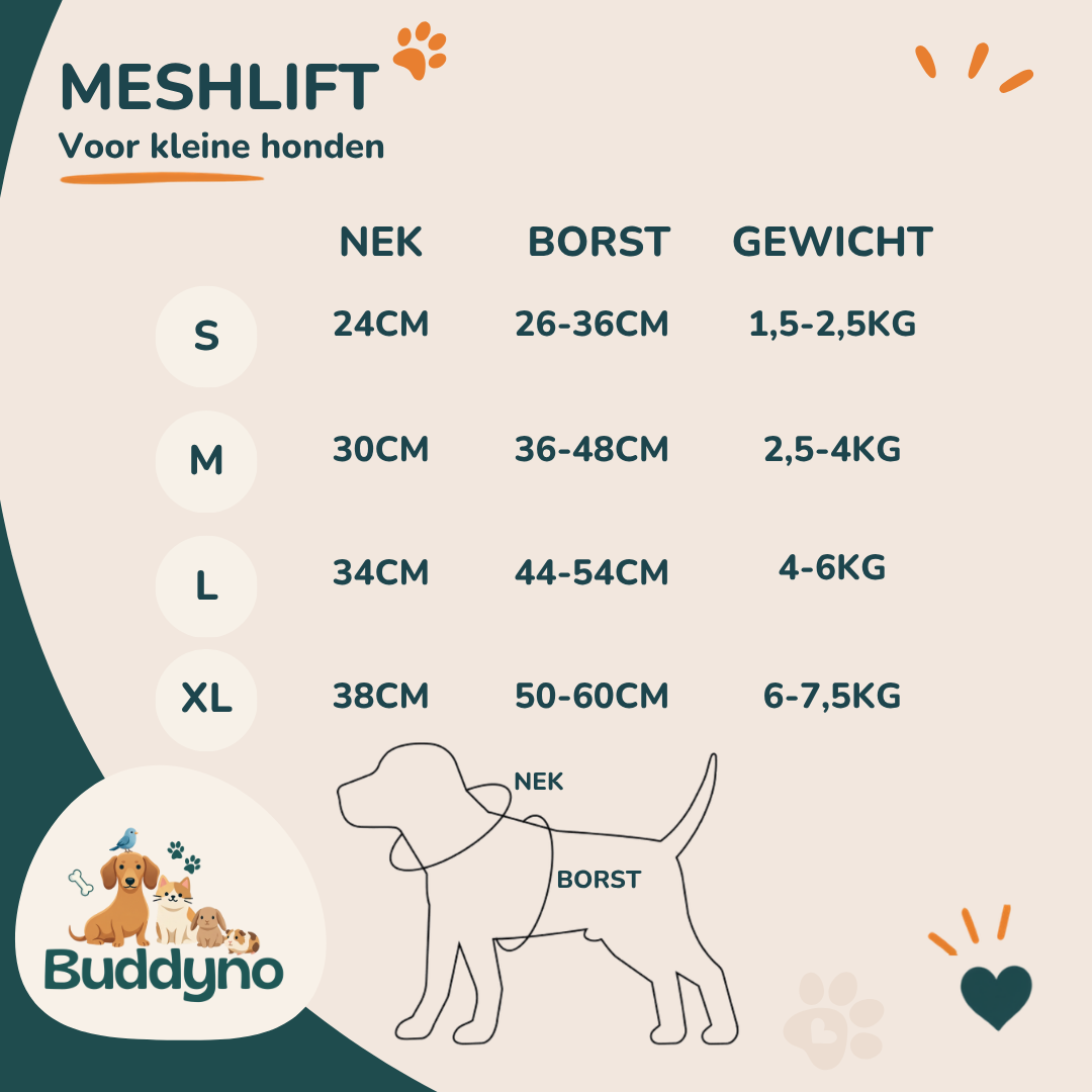 MESHVEST | Ademend en Reflecterend Puppy Tuigje