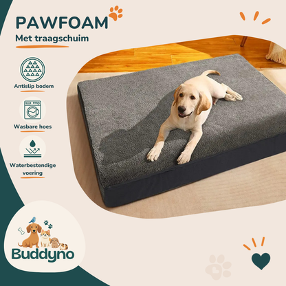 PAWFOAM | Traagschuim bed met wasbare hoes