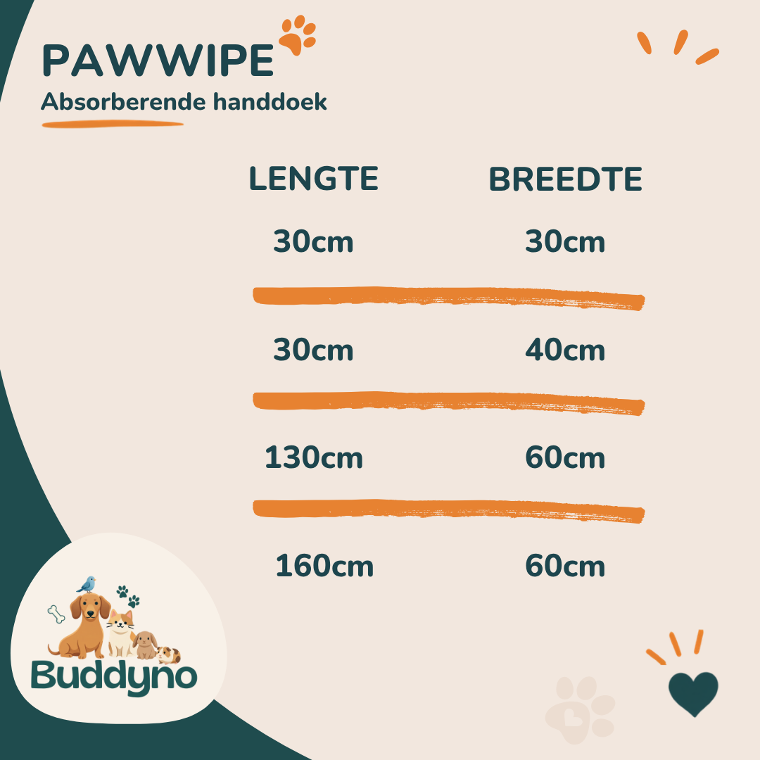 PAWWIPE | Absorberend handdoek voor honden