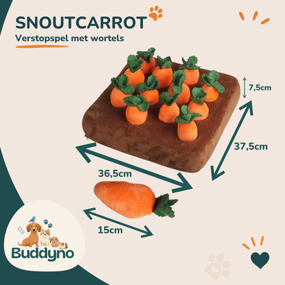SNOUTCARROT | Verstopspel met wortels van fleece