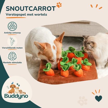SNOUTCARROT | Verstopspel met wortels van fleece