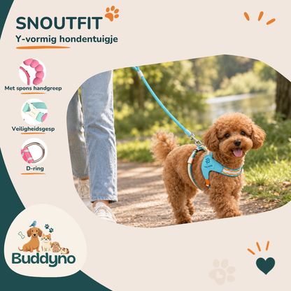 SNOUTFIT | Y-vormig hondentuigje voor comfortabele wandelingen