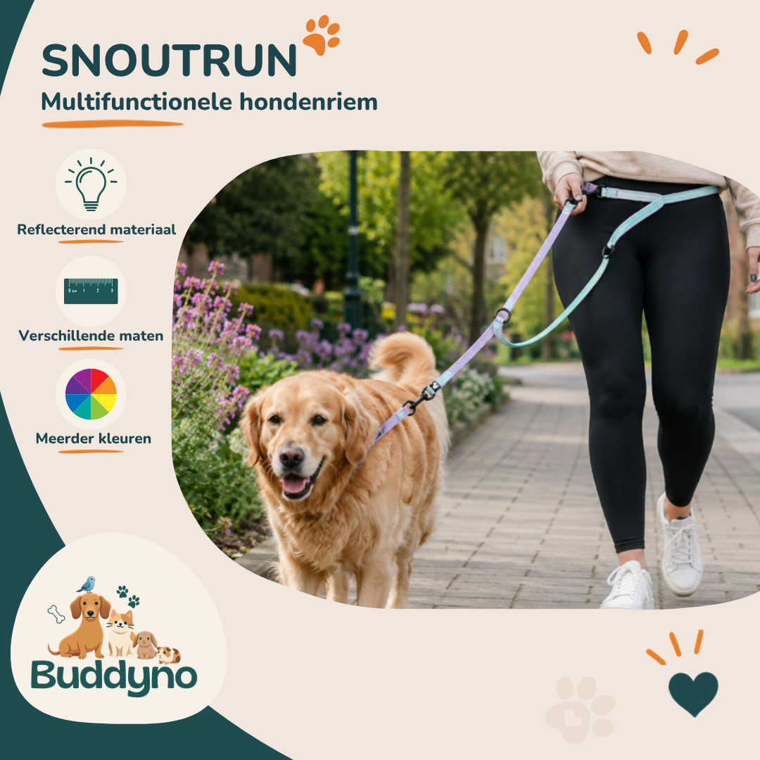 SNOUTRUN | Stevige dubbele lijn voor energieke honden