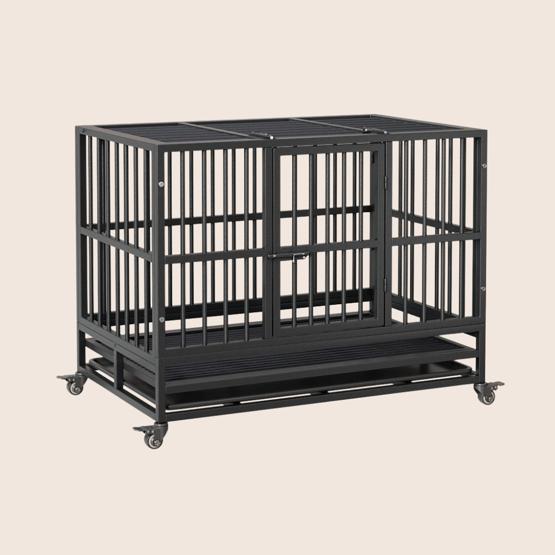 STEELCRATE | Stevige vouwbare bench met twee deuren