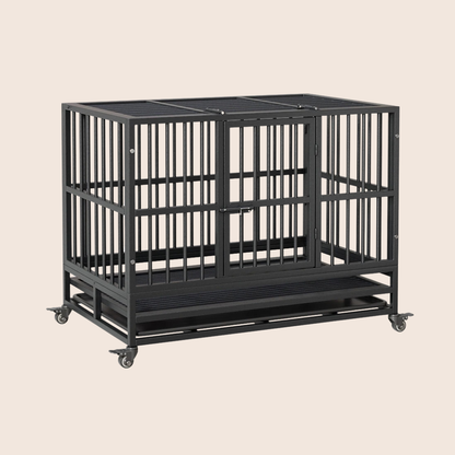 STEELCRATE | Stevige vouwbare bench met twee deuren