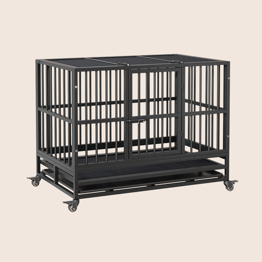 STEELCRATE | Stevige vouwbare bench met twee deuren