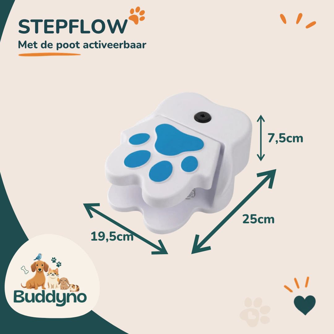 STEPFLOW | Poot activeerbare drinkfontein voor honden