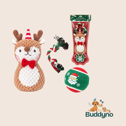 WOOFXMAS | Kerstspeelset voor speelse honden